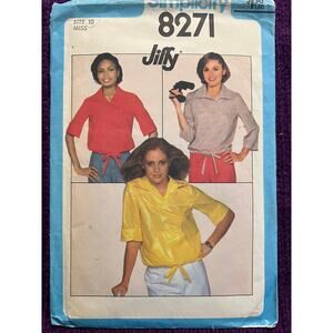 Simplicity Sewing Pattern 8271 polo 1970s